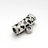 Tibetan Style Alloy Hollow Tube Bail Beads Tube Bails LS-X-TIBEB-O004-46-3