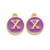 Golden Plated Alloy Enamel Charms ENAM-Q437-12X-1
