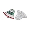 Christmas Themes Opaque Printed Acrylic Pendants OACR-B037-01-2