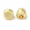 Rack Plating Brass Micro Pave Cubic Zirconia European Beads KK-F854-02G-01-1