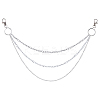 Alloy Multilayer Chain Belts for Pants AJEW-WH20018-128P-1
