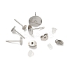 Non-Tarnish 304 Stainless Steel Earring Needle with 201 Stainless Steel Earring Nuts AJEW-Z040-01P-3