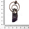 Natural Kyanite & Natural Amethyst Nuggets Big Pendants G-B149-04R-02-3