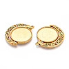 Non-Tarnish 304 Stainless Steel Rotatable Pendant Cabochon Settings STAS-N114-01G-2