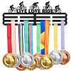 Fashion Iron Medal Hanger Holder Display Wall Rack ODIS-WH0021-227-1