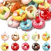 20Pcs 10 Colors Opaque Resin Imitation Food Pendants CRES-YW0001-31-1