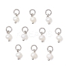 Natural Cultured Freshwater Pearl Potato Charms PALLOY-JF04505-02-1