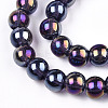 Electroplate Transparent Glass Beads Strands X-GLAA-T032-T6mm-AB03-2