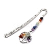 Tibetan Style Carved Alloy Bookmark AJEW-JK00161-01-1