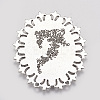 Tibetan Style Cabochon Settings  for Cabochon & Rhinestone LS-TIBEP-554-AS-LF-2