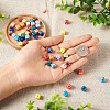50Pcs 10 Style Handmade Porcelain Bead Strand PORC-FW0001-03-7