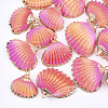Spray Paint & Electroplate Sea Shell Pendants X-SSHEL-S262-07D-1