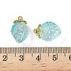 Transparent Glass Pendants GLAA-P072-03G-02-3