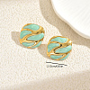 Stainless Steel Square Stud Earrings HU6471-4-2