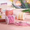30 Yards 3 Colors Single Face Velvet Ribbon SRIB-TA0001-07-4
