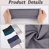 5Pcs 5 Colors 95% Polyester & 5% Spandex Yarns Exercise Elastic Headbands OHAR-CY0001-12-5