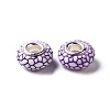 Opaque Resin European Beads RESI-C055-01-3
