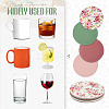 Magibead 8Pcs 4 Styles PU Leather Cup Mats AJEW-MB0001-09B-5