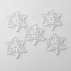 Transparent Acrylic Connector Charms LS-TACR-WH0001-74C-1