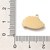 Ion Plating(IP) 304 Stainless Steel Enamel Pendants STAS-P371-077G-3