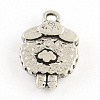 Sheep Tibetan Style Alloy Pendants TIBEP-Q052-27AS-LF-2