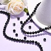 Natural Black Agate Beads Strands X-G-G391-6mm-01-5