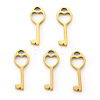 PVD Vacuum Plating 304 Stainless Steel Charms STAS-N092-33G-1