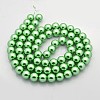 Dyed Glass Pearl Round Beads Strands HY-X0001-04-2
