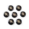 Dyed Black Synthetic Turquoise Beads G-F775-B11-1