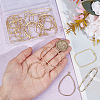 26Pcs 13 Styles Brass & Alloy Open Back Bezel Pendants and Links FIND-OC0003-52-3