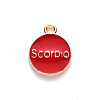 Alloy Enamel Pendants X-ENAM-S124-01A-07L-3