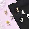 6Pcs 6 Colors Tooth Alloy Rhinestone Brooches for Backpack Clothes JEWB-CJ0001-86-6