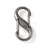 Alloy & Iron Double S Snap Hook Spring Keychain Clasps FIND-H049-02B-B-1