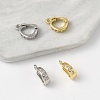 2Pcs Brass Cubic Zirconia Enhancer Shortener Bails ZIRC-YW0001-29G-2