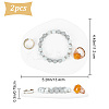 Gesso Irregular Jewelry Display Plate LS-DJEW-WH0015-97A-2