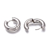 Tarnish Resistant 201 Stainless Steel Huggie Hoop Earrings EJEW-L256-05H-P-3