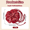 PU Leather Flower Knot Tie Waist Belts AJEW-GF0014-11B-2