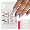 1 Bag Polka Dot Plastic Press On False Nails MRMJ-CP0001-65B-1