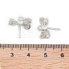 Brass Micro Pave Clear Cubic Zirconia Pendants Bail KK-Z059-10P-3