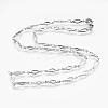 Non-Tarnish 304 Stainless Steel Chain Necklaces STAS-P164-35P-1