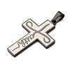 304 Stainless Steel Pendants STAS-P421-16B-2