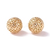 Brass Hollow Round Beads LS-KK-P226-25CG-1