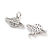 Brass with Cubic Zirconia Pendants KK-P271-31P-2