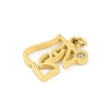 304 Stainless Steel Pendants LS-STAS-R137-01G-E-2