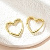 Brass Huggie Hoop Earrings EJEW-F245-05G-4
