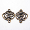 Tibetan Style Links connectors LS-TIBEB-EA10947YKG-AB-LF-1