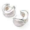 Rack Plating Brass Twist Thick Hoop Earrings EJEW-D063-04P-2