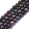 Natural Red Corundum/Ruby and Sapphire Beads Strands G-R465-26B-1