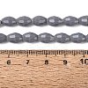 Opaque Solid Color Glass Beads Strands LS-GLAA-N071-01A-C11-4
