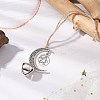 Alloy Moon with Star Pendant Decoration HJEW-JM02415-02-2